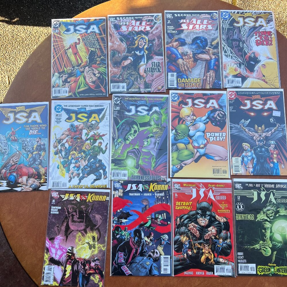 Lot of 13 Justice Society‎ JSA by Geoff Johns DC Comics